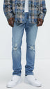 Press Distressed Jeans - V Blue