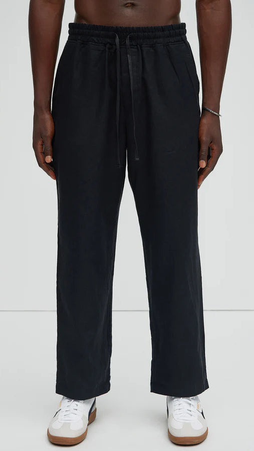 Yacht Linen Pants - Black