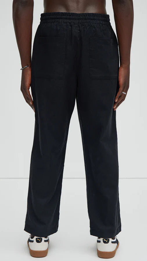 Yacht Linen Pants - Black