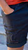 Essential Denim Shorts - Black