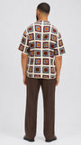 Mosaic Tile Crochet Shirt - Multi