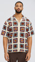 Mosaic Tile Crochet Shirt - Multi