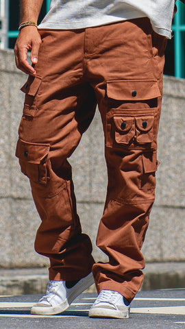Street Cargo Slim Pants - D Brown