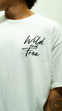 Wild And Free Oversized Tee - White
