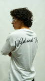 Wild And Free Oversized Tee - White