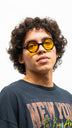 Rave Hexagon Sunglasses - Yellow