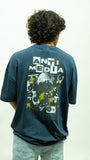 Anti Media Oversized Tee - Black