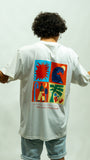 Summer Panel Back Tee - White