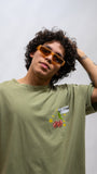 Lucky Charm Oversized Tee - Olive