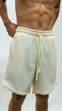Resort Ribbon Short Set - Cream