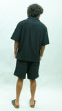 Resort Ribbon Short Set - Black
