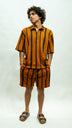 Sunset Quarter Zip Set - Rust