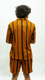 Sunset Quarter Zip Set - Rust