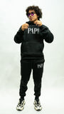 Papi Fleece Set - Black