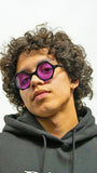 Rave Hexagon Sunglasses -Purple