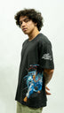 Dragon Flame Graphic Tee - Black