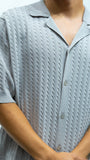 Micro Check Shirt - Grey
