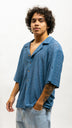 Washed Blue Knitted Shirt