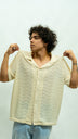 Textured Knit Shirt - Cream