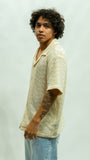 Textured Knit Shirt - Cream