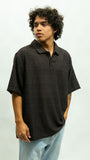 Shadow Knit Polo - Espresso