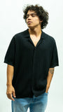 Micro Check Shirt - Black