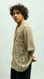 Open Weave Shirt - Beige