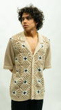 Open Weave Shirt - Beige