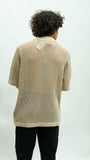 Open Weave Shirt - Beige