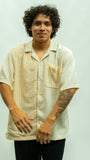 Textured Pocket Shirt - Cream