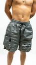 Reflective Cargo Shorts - Grey