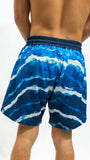 Wave Mid Swim Shorts - Blue