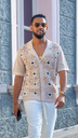 Open Weave Shirt - Beige