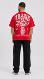 To Heaven Oversized Tee - Red