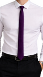 Harvey Thin Tie - Purple