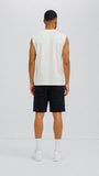 Roses Sleeveless Tee - Tan