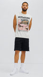 Roses Sleeveless Tee - Tan
