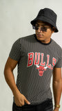 Stripe Bulls Tee - Black