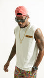 Vacancy Sleeveless Tee - Cream