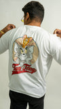 Oversized Tom & Jerry Tee - White