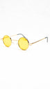 Jorge Circle Sunglasses - Yellow